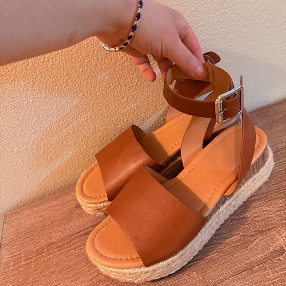 Franco Sarto Tan Espadrille Sandals - Picture 2 of 4